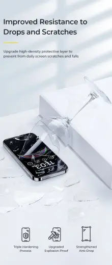 Benks Ekrāna aizsargstikls priekš Iphone 15 Pro Foto 8