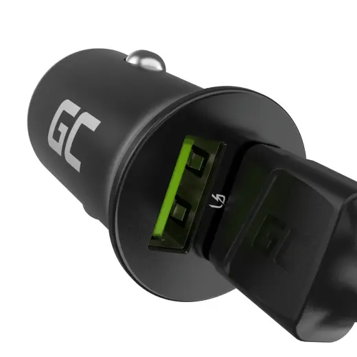 Green Cell Autoladegerät 36W GC PowerRide Nano36 mit 2x USB-A Ultra Charge Schnellladung Foto 5