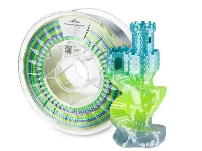 Filaments PLA zīda Rainbow FROST GLOSS 1kg SPECTRUM