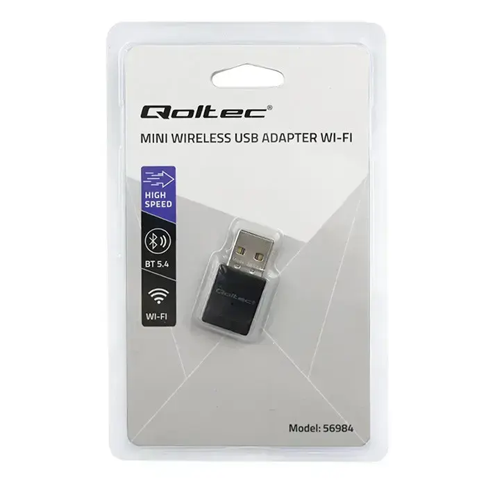 Qoltec Wireless Ultra High Speed Mini Adapter WiFi 6 | Standard AX | Bluetooth 5.4 | USB | 900Mbps Foto 10