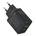 Baseus Cube Pro 30W USB-C USB-A Wall Charger - Black Foto 4