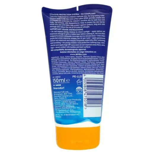 Nivea Kids Ultra Protect & Play Sun SPF 50+ 150ml Lotion Photo