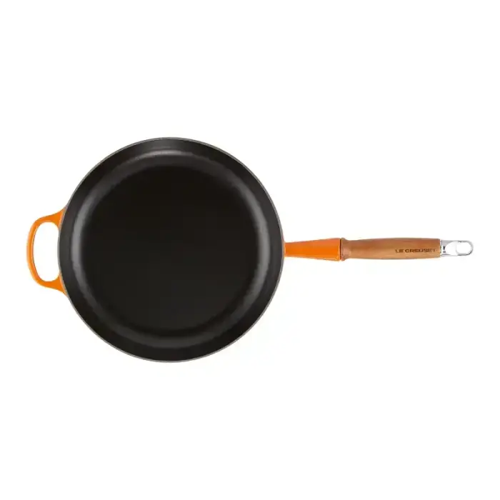 Le Creuset Čuguna panna ar koka rokturi Ø28cm oranža Foto 2