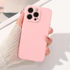 Silicone Case maciņš telefonam iPhone 14 Plus bēšs — Foto 18