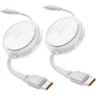 iOttie 100W Retractable USB-C Cable 2 Pack, white — Foto 1
