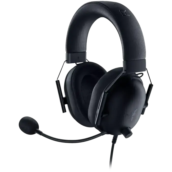 Razer BlackShark V2 X For PlayStation, Wired Console Headset, Black, Tri-Force Drivers 50", Hyperclear Cardoid Mic, leatherette ear cushions for a plush fit and feel