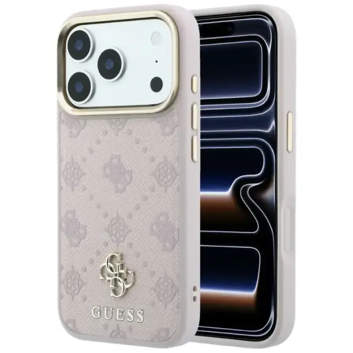 Guess Peony 4G Small Logo MagSafe Case for iPhone 18 Pro Max / 17 Pro Max – Pink