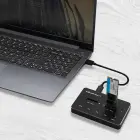Qoltec Drive docking station 2x SSD M.2 SATA | NGFF | USB Type C — Фото 4