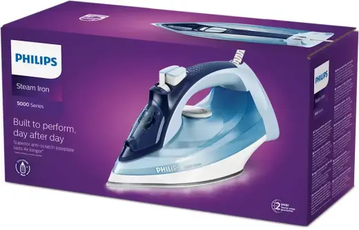PHILIPS 5000 sērijas Tvaika gludeklis, 2400W (zils) Photo