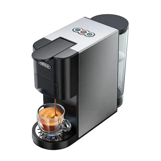 4-in-1 capsule coffee maker with 19 bar pressure 1450W HiBREW H3A Фото num