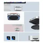 Orico MiniLink 9-in-1 Docking Station with M.2 SSD Hard Drive Bay - Silver Photo