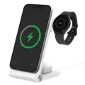 Nillkin PowerTrio 3in1 Wireless Charger MagSafe for Samsung Watch White Фото num