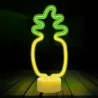 Neon LED on stand PINEAPPLE orange green USB-C FSC-12 Forever Light Foto 3