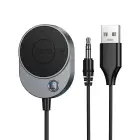 Wireless car receiver Hoco AUX Bluetooth with cable Jack 3,5 mm E150 metal gray Foto 1