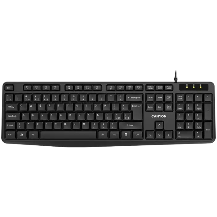 CANYON keyboard KB-1 UK Wired Black