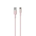 Puro Soft data transfer and charging cable | USB-A to USB-C | 18W | 1.5m | pink Photo
