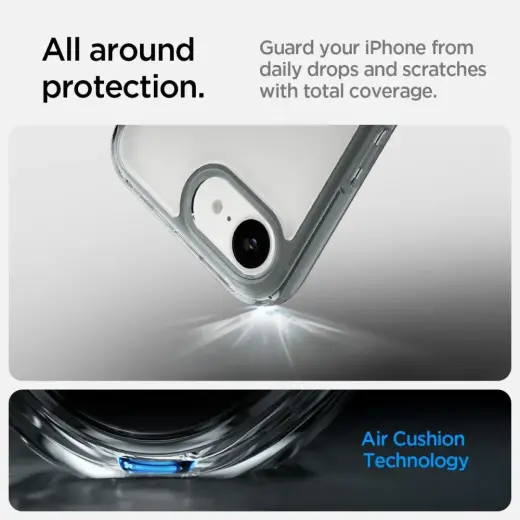 Spigen Ultra Hybrid Case for iPhone 16e - Gray Фото num