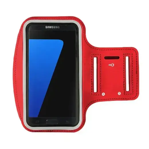 Armband SLIM Type 1 Case for Iphone 15 Pro Max/16 Pro Max/Samsung A15/A16/A25/A34/A55/M35/S20 FE/S24 FE/S24 Plus/S24 Ultra (6,0 Inches) RED Foto 2