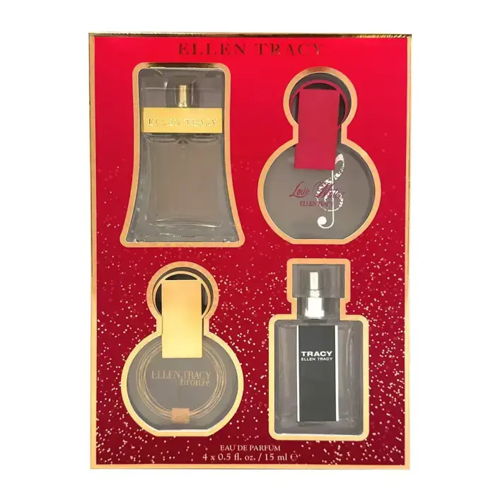 Set Ellen Tracy: Classic, Eau De Parfum, For Women, 15 ml + Tracy, Eau De Parfum, For Women, 15 ml + Bronze, Eau De Parfum, For Women, 15 ml + Love Notes, Eau De Parfum, For Women, 15 ml