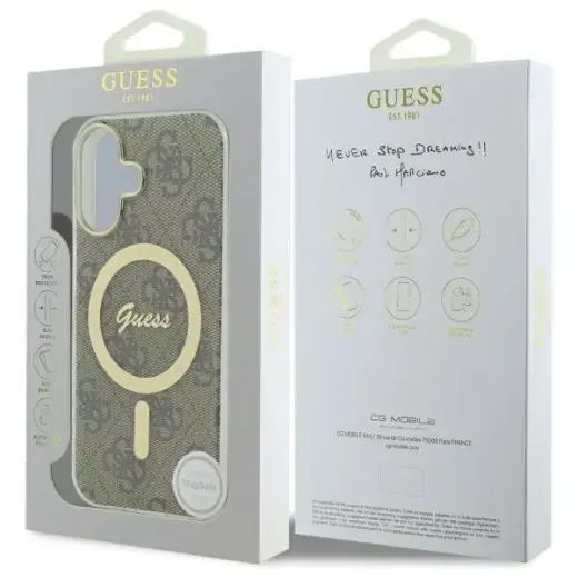 Guess GUHMP16MH4STW iPhone 16 Plus 6.7" brown hardcase IML 4G MagSafe Foto 8