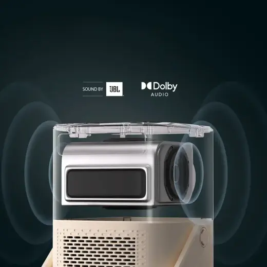 Yaber T2 Plus LCD FullHD 1080p Multimedia Projector with JBL Speakers - Beige Foto 12