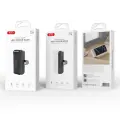 XO power bank mini PR244 20W 5000 mAh with Lightning connector black Photo