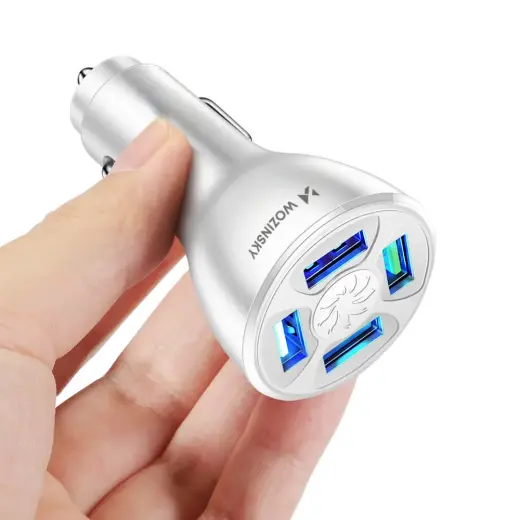 Wozinsky WCCAW 50W 4x USB-A QC car charger - white Foto 2