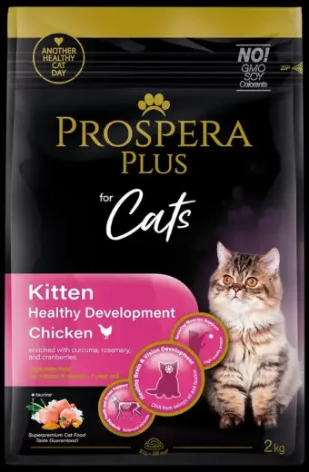 Barība kaķēniem – Prospera Plus Kitten Chicken Healthy Development, 2 kg