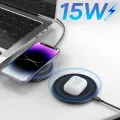 Wozinsky WLI-01Y 15W Qi Inductive Charger with USB-C Cable - Black Foto 11