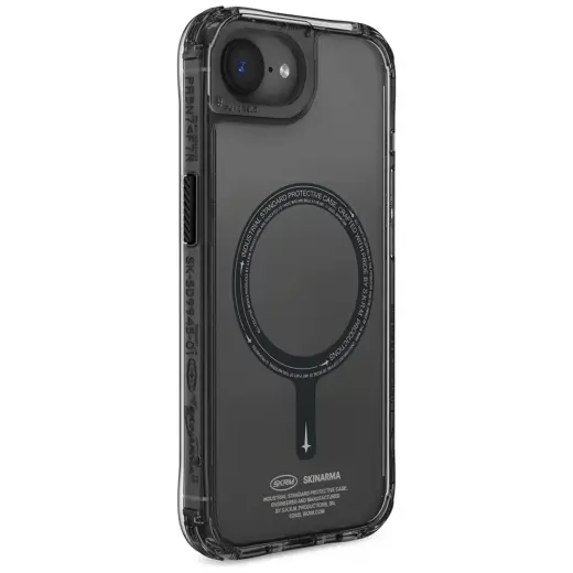 Case Skinarma Saido MagSafe for iPhone    16e black Foto 3