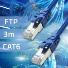 Qoltec Ethernet LAN tīkla kabelis | Cat6 | FTP | 3m — Foto 2