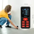 Qoltec Precise digital laser distance meter with an electronic level | LCD with backlight | 50m Foto 6