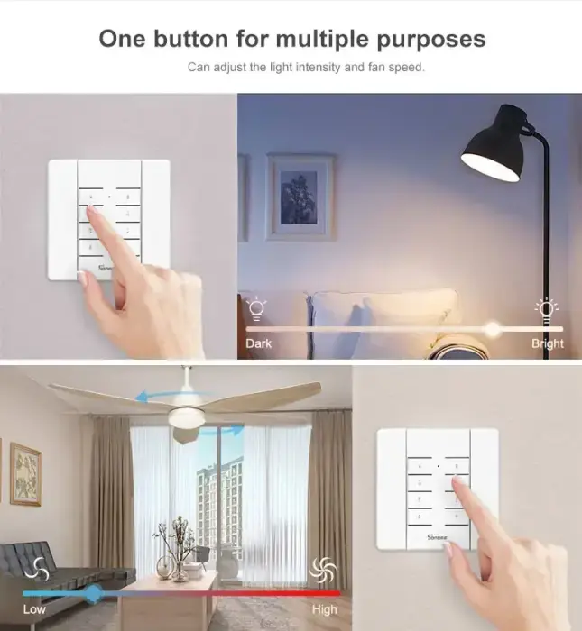 Nuotolinio valdymo pultelis Sonoff RM433R2, 8 mygtukų Foto 8