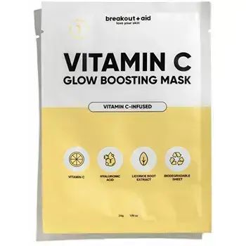 Breakout+aid C Glow Boosting Mask 34.0g