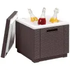 Garden table/storage box Ice Cube brown — Photo 3