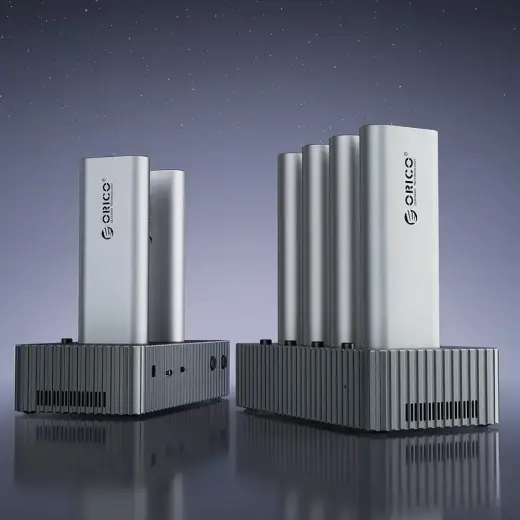 Orico IT48N-C 4-Disk Docking Station with M.2 NVME Clone Function - Gray Foto 7