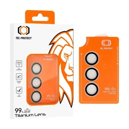 Tel Protect Titanium 99% AR kameras aizsargstikls telefonam Samsung Galaxy S26+ (S947) caurspīdīgs (3 gab.)