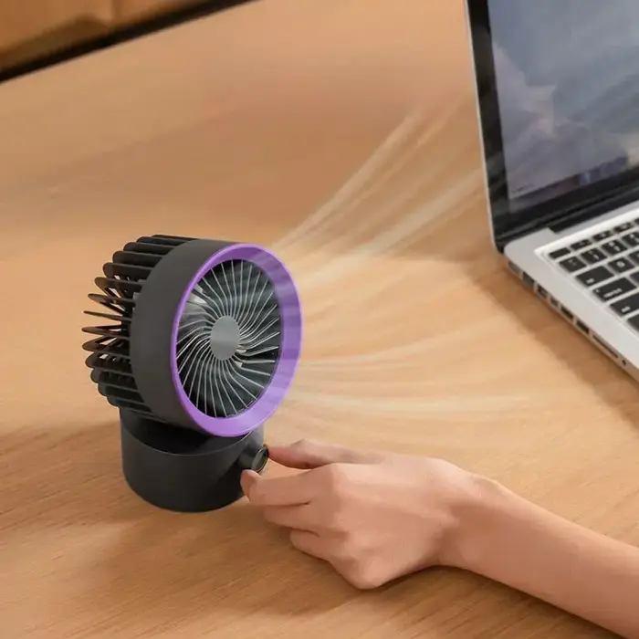 Desk fan powered by USB A LLD-F87U black Foto 5