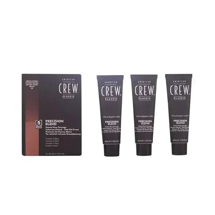 American Crew Precision Blend Hair Colour Set - Medium/Natural 3 X 40ml