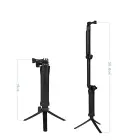 3 in 1 Monopod Tripod with Selfie Stick for GoPro - Black Foto 9