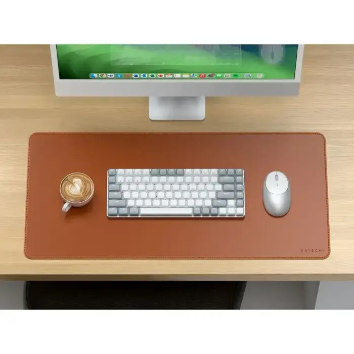 SATECHI vegan leather desk pad ST-LPDMN brown Foto 3