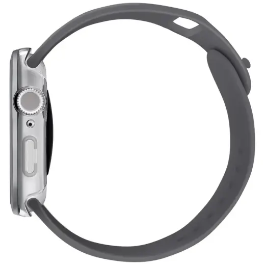 Uniq Voute Tempered Glass Case for Apple Watch 10 42 mm - Silver Фото num