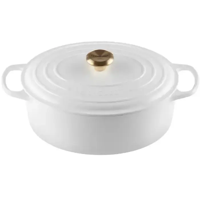 Le Creuset Cast iron pot oval 31cm / 6.3L white
