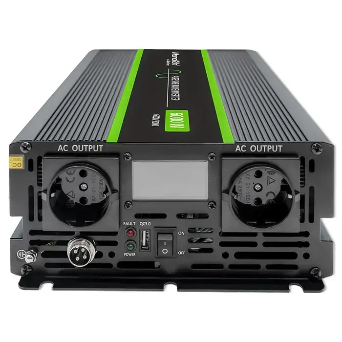 Qoltec Pure Sine Wave Inverter Monolith | 3000W | 6000W | 24V to 230V | LCD Foto 11