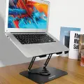 AWEI uchwyt biurkowy X46 rotacyjny na laptopa do 16" czarny|black Photo