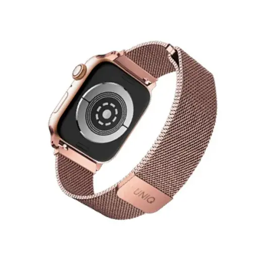 UNIQ Dante ремешок Apple Watch Series 4|5|6|7|8|SE|SE2 38|40|41 мм нержавеющая сталь розовое золото Фото num