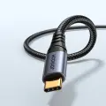 Joyroom stereo audio cable AUX 3.5 mm mini jack - USB-C for phone 1.2 m black (SY-A07) Photo