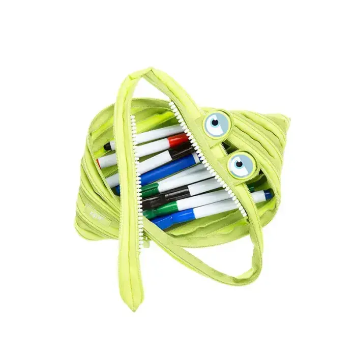 Penālis ZIPIT Wildlings Jumbo Pouch, ZTMJ-WD-ALI, zaļā krāsā Foto 5