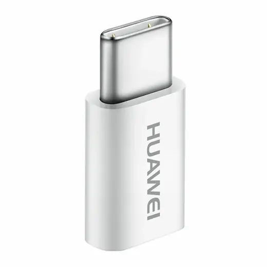 Huawei AP52 Micro USB to USB Type-C Adapter 5V 2A Data Sync Charge (bulk packaging) white Foto 3