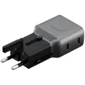 Wall charger Energea TravelGo Adapter 45 2xUSB-C 45W graphite-black Photo